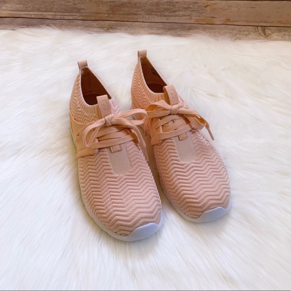 UGG Women’s Willows Sneakers In Peach Fuzz - Picture 2 of 8